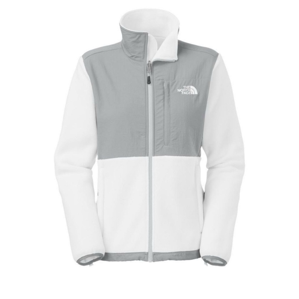 The North Face Gray and White Jacket